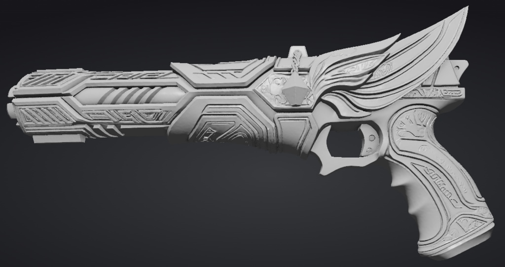 【3Dプリント用STL】魔海の銃/Gun of the Demon Sea