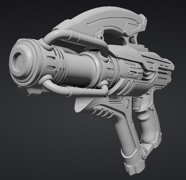 【３Dプリント用STL】無欲の銃/The Gun of Selflessness