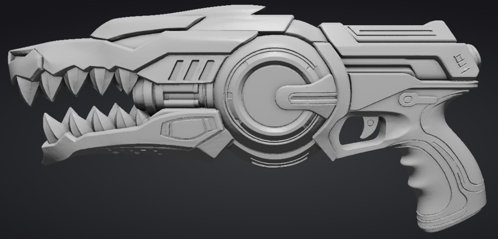 【3Dプリント用STL】龍召喚の銃/Dragon Summoning Gun