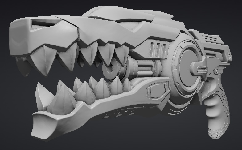 【３Dプリント用STL】龍召喚の銃/Dragon Summoning Gun
