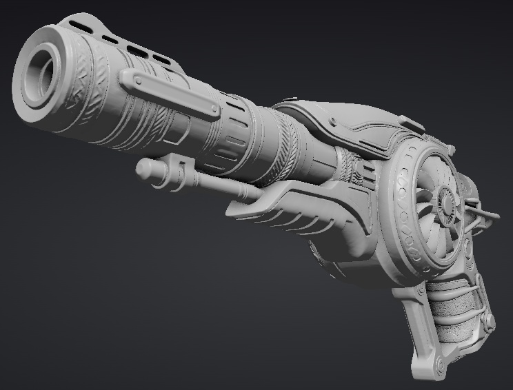 【３Dプリント用STL】橙の火縄銃/Orange matchlock gun