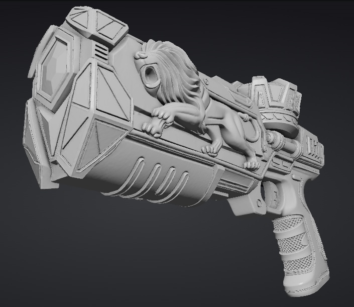 【３Dプリント用STL】蜃気楼の銃/Mirage Gun