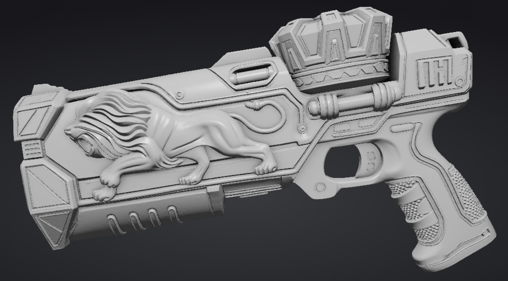 【3Dプリント用STL】蜃気楼の銃/Mirage Gun