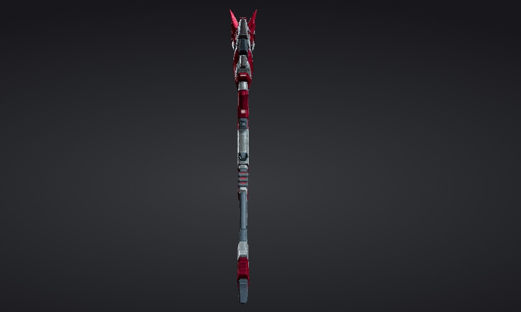 【ハイポリモデル】オリジナル武器・鎌_001/ Hi-poly Original Weapon Scythe 001