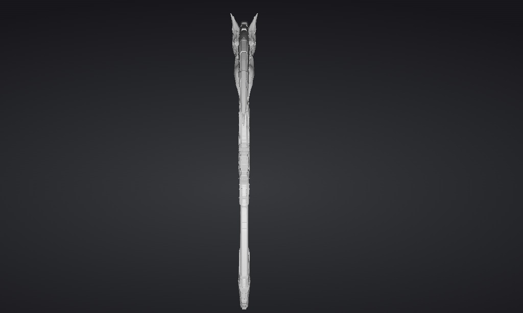 【ハイポリモデル】オリジナル武器・鎌_001/ Hi-poly Original Weapon Scythe 001