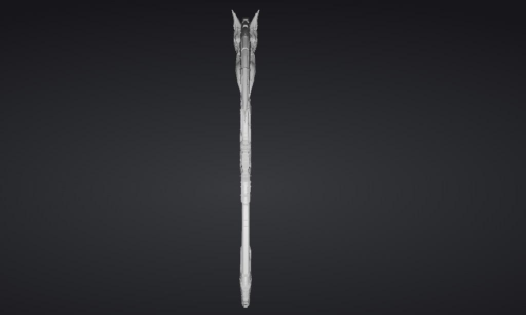 【ハイポリモデル】オリジナル武器・鎌_001/ Hi-poly Original Weapon Scythe 001