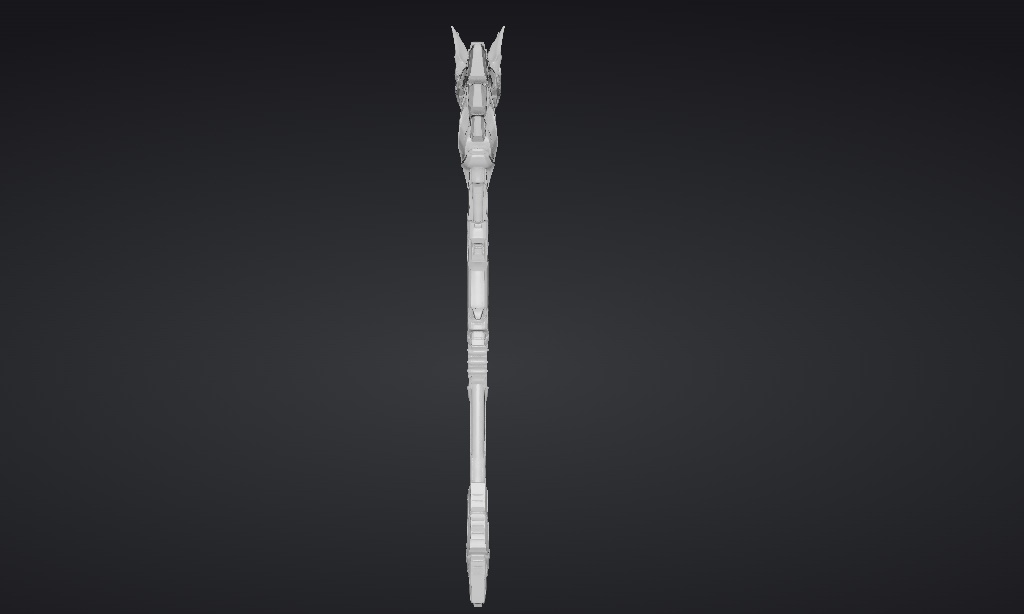【ハイポリモデル】オリジナル武器・鎌_001/ Hi-poly Original Weapon Scythe 001