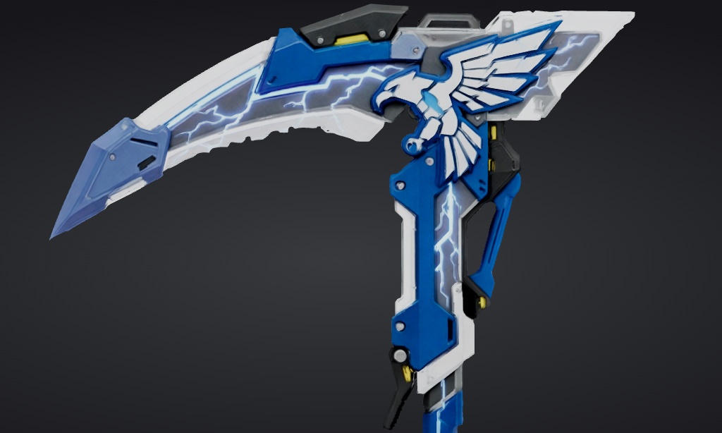 【ハイポリモデル】オリジナル武器・鎌_002/ Hi-poly Original Weapon Scythe 002