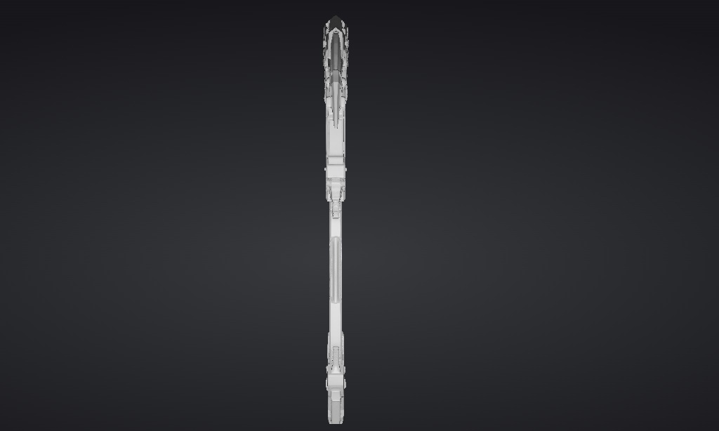 【ハイポリモデル】オリジナル武器・鎌_002/ Hi-poly Original Weapon Scythe 002