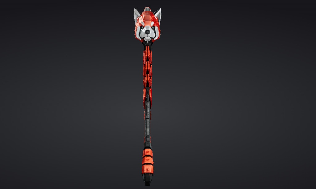 【ハイポリモデル】オリジナル武器・鎌_003/ Hi-poly Original Weapon Scythe 003
