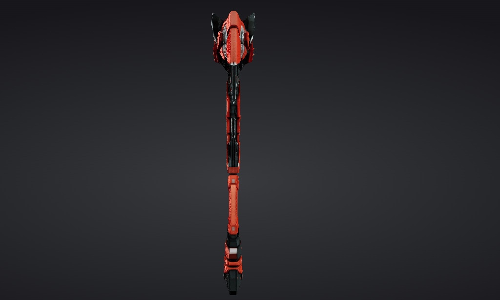【ハイポリモデル】オリジナル武器・鎌_003/ Hi-poly Original Weapon Scythe 003