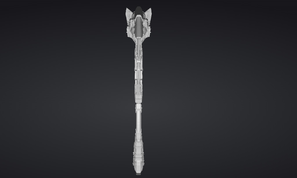 【ハイポリモデル】オリジナル武器・鎌_003/ Hi-poly Original Weapon Scythe 003