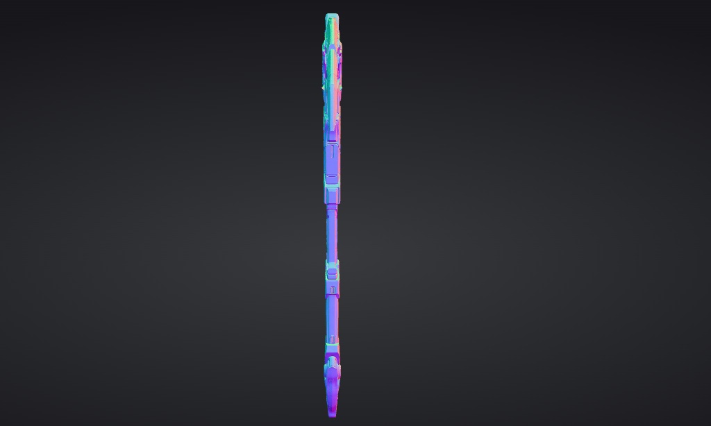 【ハイポリモデル】オリジナル武器・鎌_004/ Hi-poly Original Weapon Scythe 004