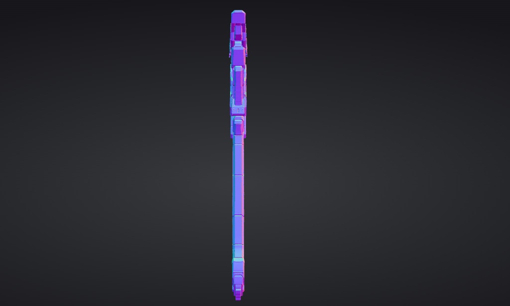 【ハイポリモデル】オリジナル武器・鎌_005/ Hi-poly Original Weapon Scythe 005