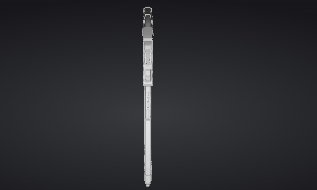 【ハイポリモデル】オリジナル武器・鎌_005/ Hi-poly Original Weapon Scythe 005