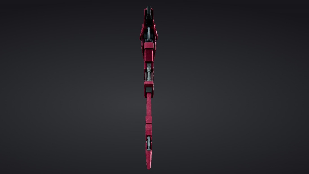 【ハイポリモデル】オリジナル武器・鎌_006/ Hi-poly Original Weapon Scythe 006