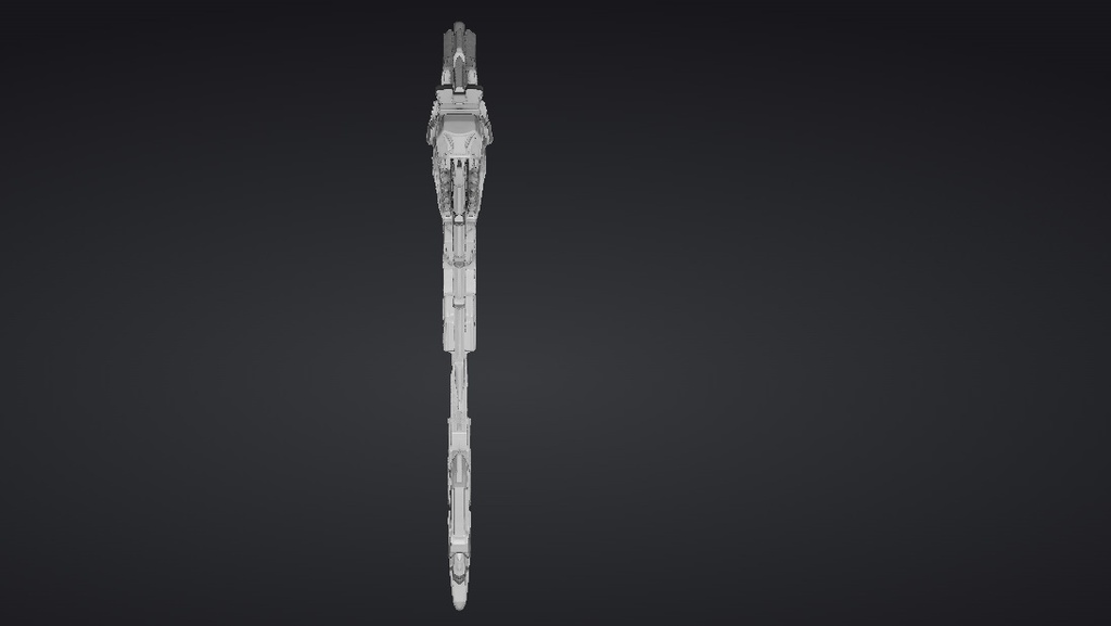 【ハイポリモデル】オリジナル武器・鎌_006/ Hi-poly Original Weapon Scythe 006