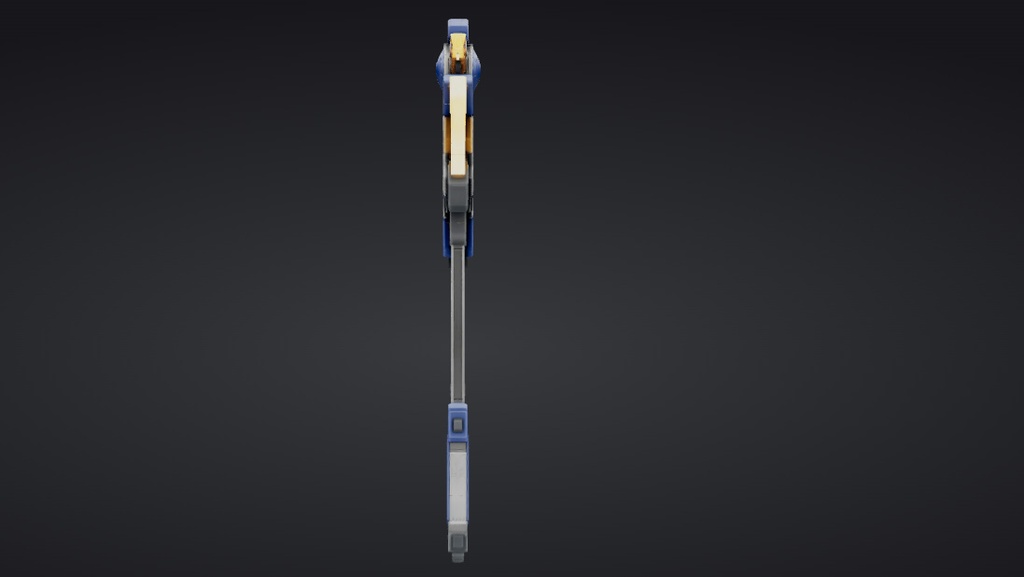 【ハイポリモデル】オリジナル武器・鎌_007/ Hi-poly Original Weapon Scythe 007