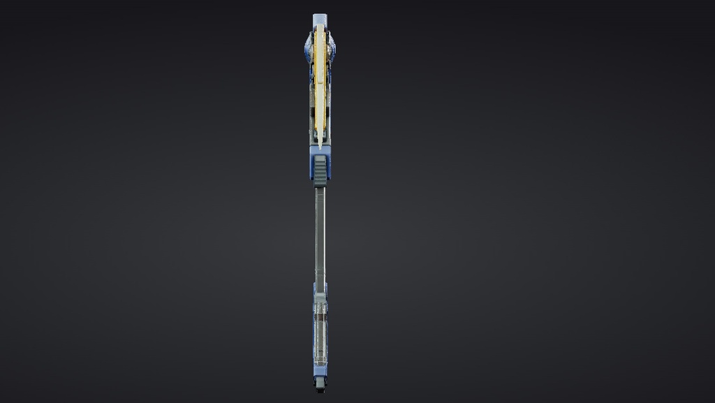 【ハイポリモデル】オリジナル武器・鎌_007/ Hi-poly Original Weapon Scythe 007