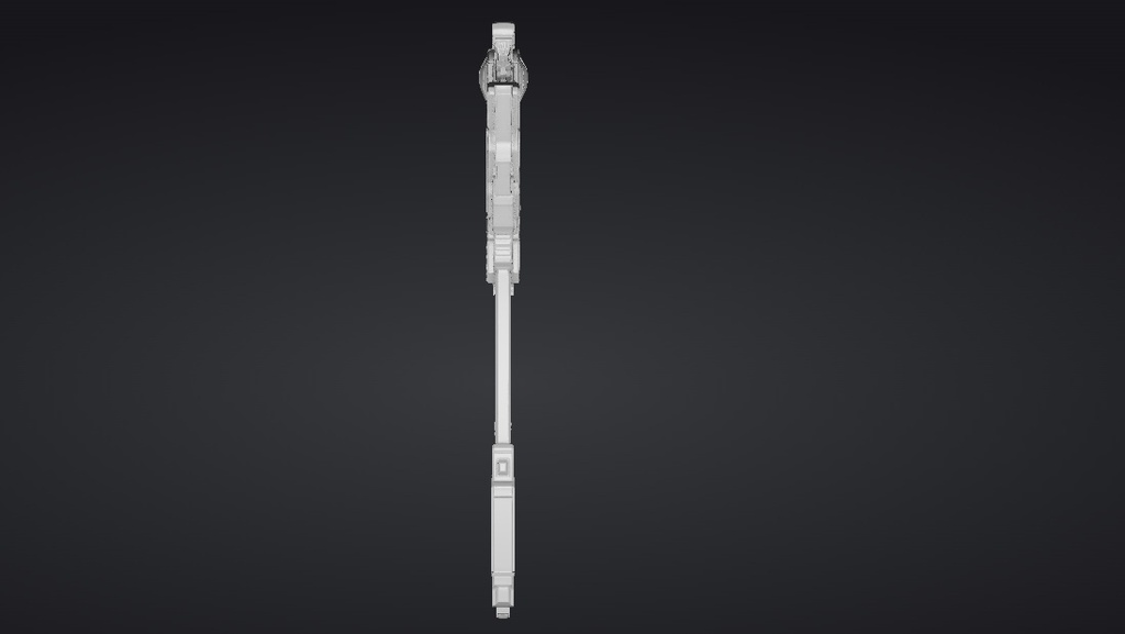 【ハイポリモデル】オリジナル武器・鎌_007/ Hi-poly Original Weapon Scythe 007