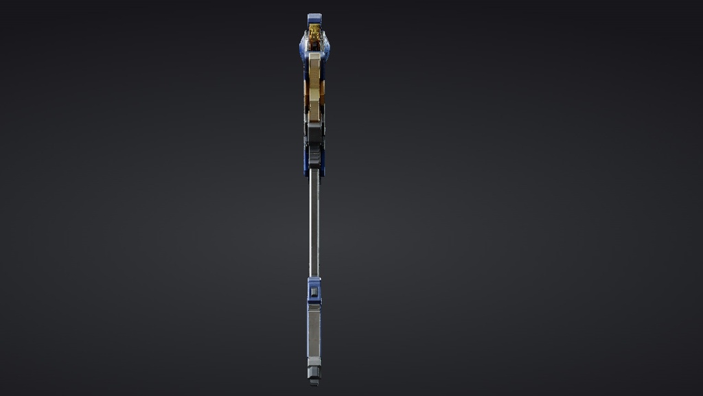 【ハイポリモデル】オリジナル武器・鎌_007/ Hi-poly Original Weapon Scythe 007