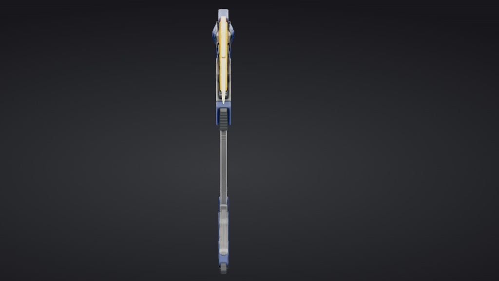 【ハイポリモデル】オリジナル武器・鎌_007/ Hi-poly Original Weapon Scythe 007