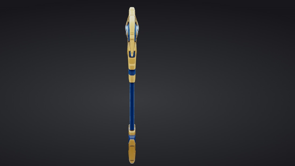 【ハイポリモデル】オリジナル武器・鎌_008/ Hi-poly Original Weapon Scythe 008