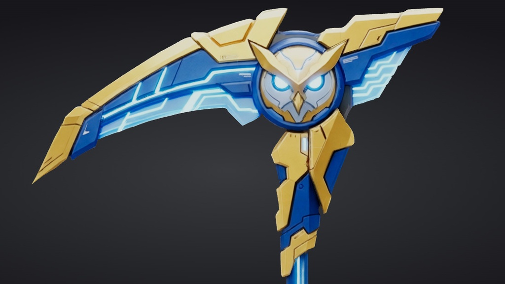 【ハイポリモデル】オリジナル武器・鎌_008/ Hi-poly Original Weapon Scythe 008