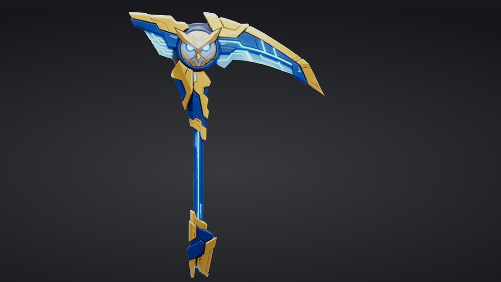 【ハイポリモデル】オリジナル武器・鎌_008/ Hi-poly Original Weapon Scythe 008