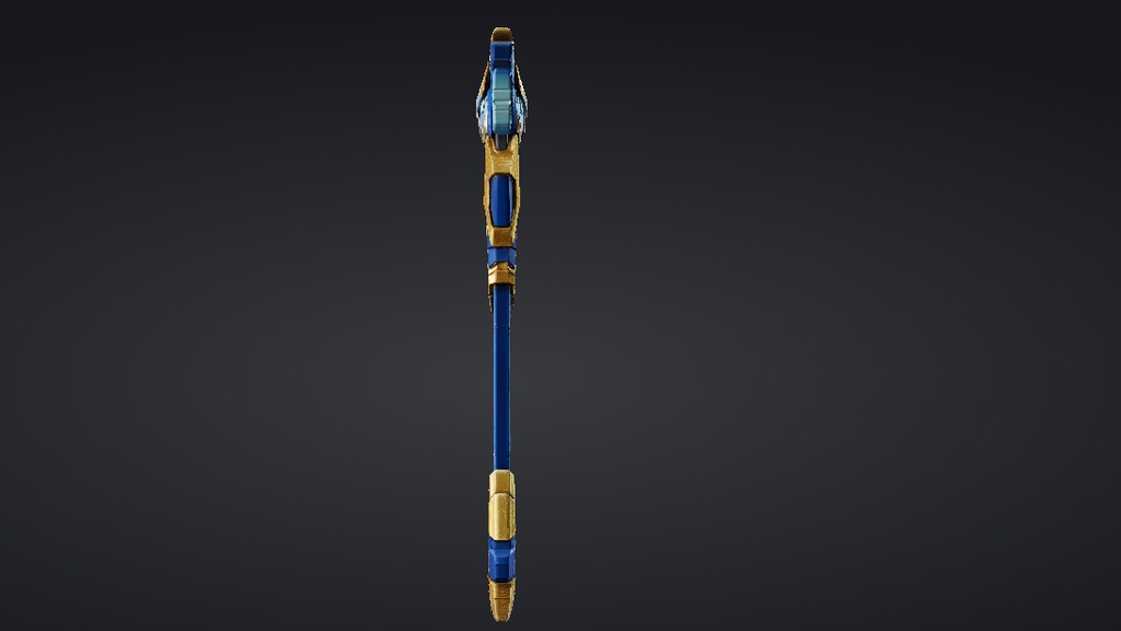 【ハイポリモデル】オリジナル武器・鎌_008/ Hi-poly Original Weapon Scythe 008