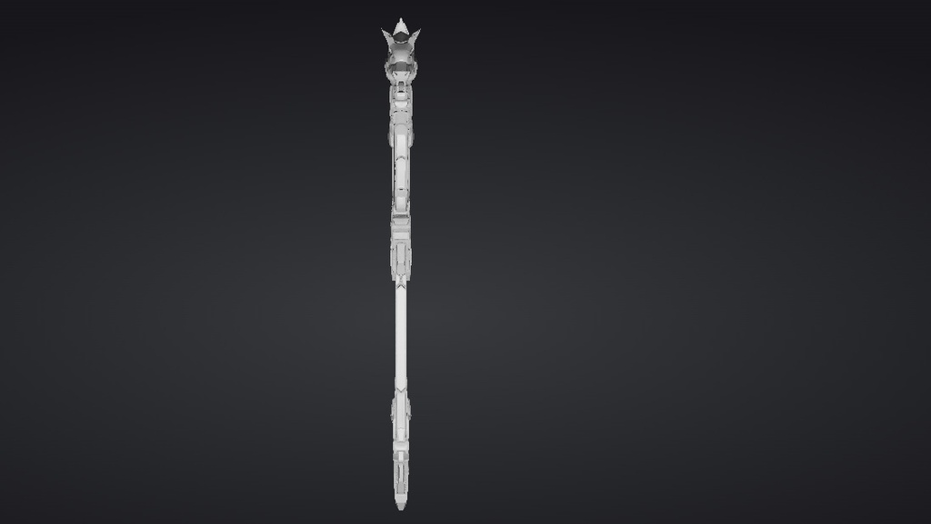 【ハイポリモデル】オリジナル武器・鎌_009/ Hi-poly Original Weapon Scythe 009