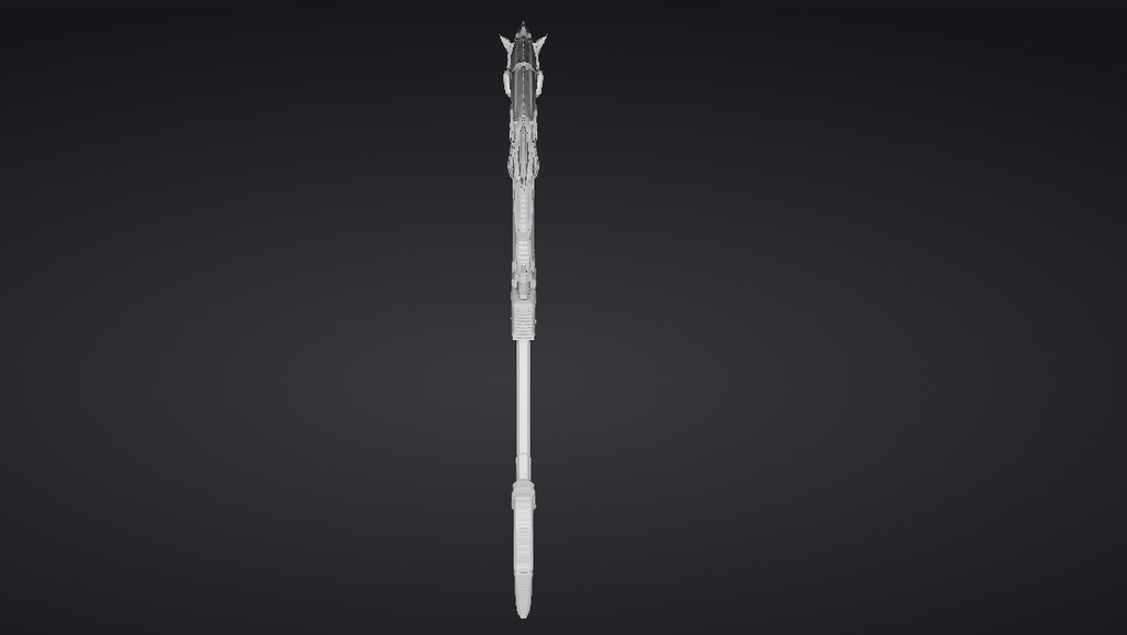 【ハイポリモデル】オリジナル武器・鎌_009/ Hi-poly Original Weapon Scythe 009