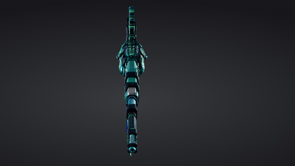 【ハイポリモデル】オリジナル武器・鎌_010/ Hi-poly Original Weapon Scythe 010
