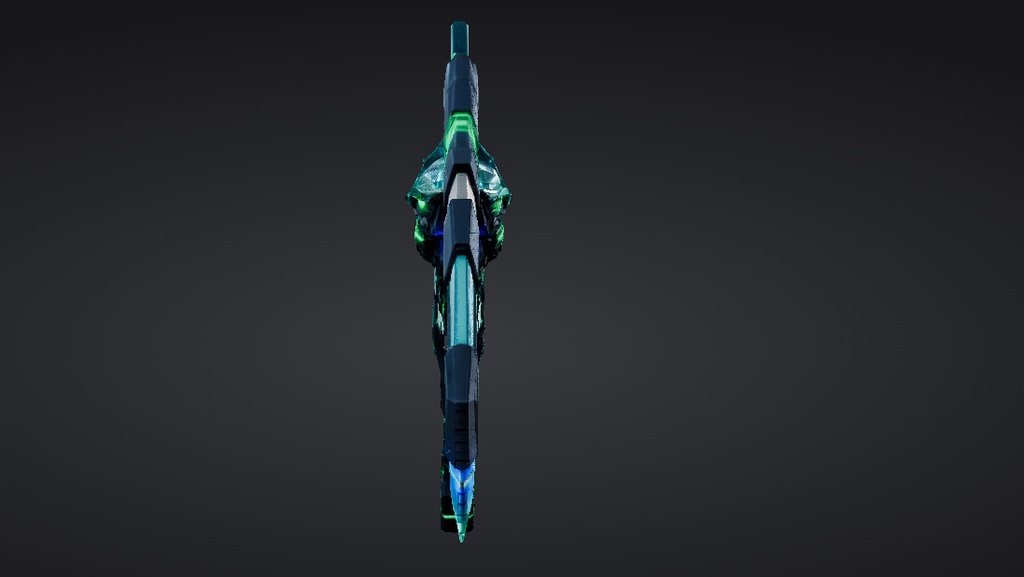 【ハイポリモデル】オリジナル武器・鎌_010/ Hi-poly Original Weapon Scythe 010
