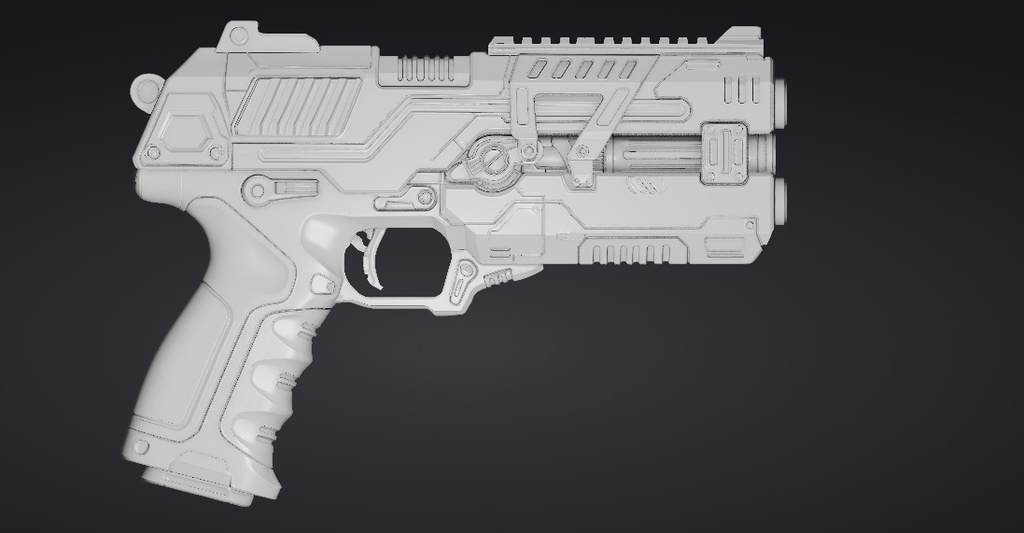 【3Dプリント】コスプレ用オリジナル武器・銃_001/ Cosplay Original Weapon Gun 001
