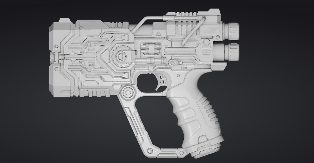 【3Dプリント】コスプレ用オリジナル武器・銃_002/ Cosplay Original Weapon Gun 002