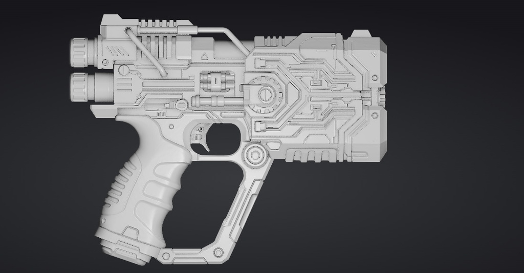 【3Dプリント】コスプレ用オリジナル武器・銃_002/ Cosplay Original Weapon Gun 002