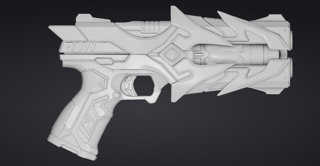 【3Dプリント】コスプレ用オリジナル武器・銃_003/ Cosplay Original Weapon Gun 003