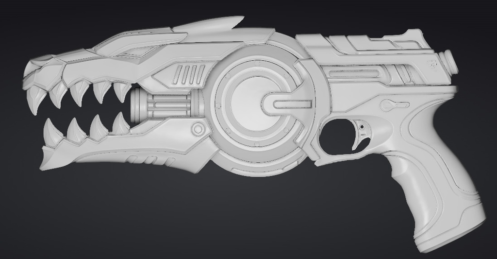 【3Dプリント】コスプレ用オリジナル武器・銃_004/ Cosplay Original Weapon Gun 004