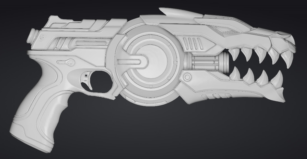 【3Dプリント】コスプレ用オリジナル武器・銃_004/ Cosplay Original Weapon Gun 004