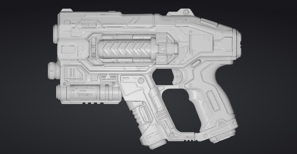 【3Dプリント】コスプレ用オリジナル武器・銃_006/ Cosplay Original Weapon Gun 006