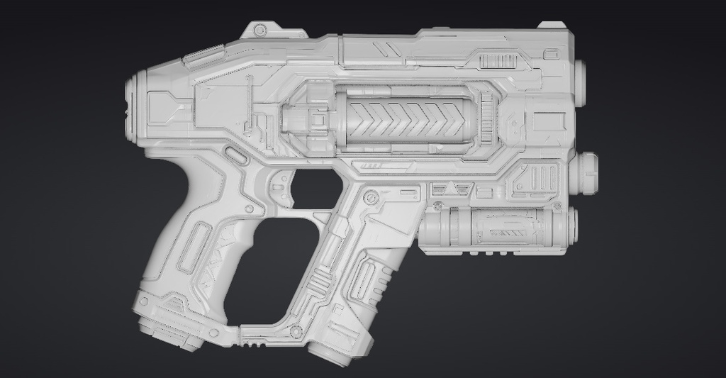 【3Dプリント】コスプレ用オリジナル武器・銃_006/ Cosplay Original Weapon Gun 006