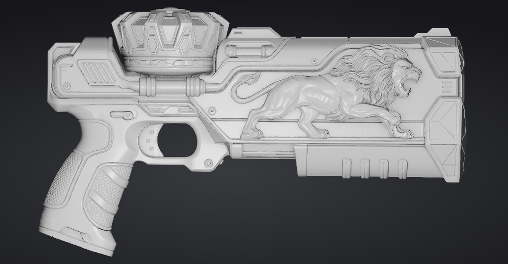 【3Dプリント】コスプレ用オリジナル武器・銃_007/ Cosplay Original Weapon Gun 007