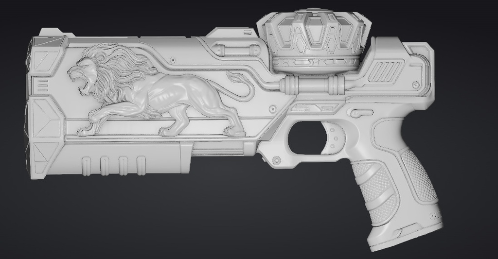 【3Dプリント】コスプレ用オリジナル武器・銃_007/ Cosplay Original Weapon Gun 007