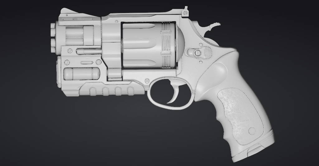 【3Dプリント】コスプレ用オリジナル武器・銃_008/ Cosplay Original Weapon Gun 008