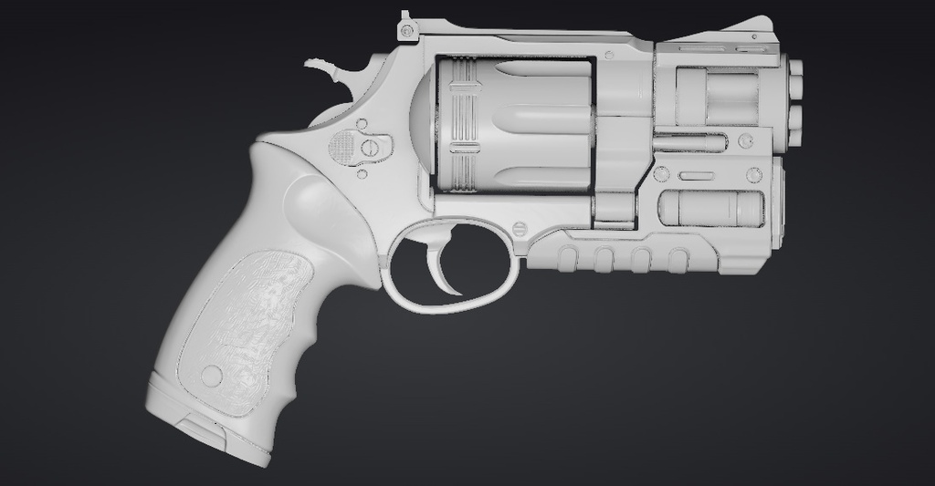 【3Dプリント】コスプレ用オリジナル武器・銃_008/ Cosplay Original Weapon Gun 008