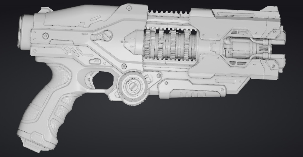 【3Dプリント】コスプレ用オリジナル武器・銃_010/ Cosplay Original Weapon Gun 010