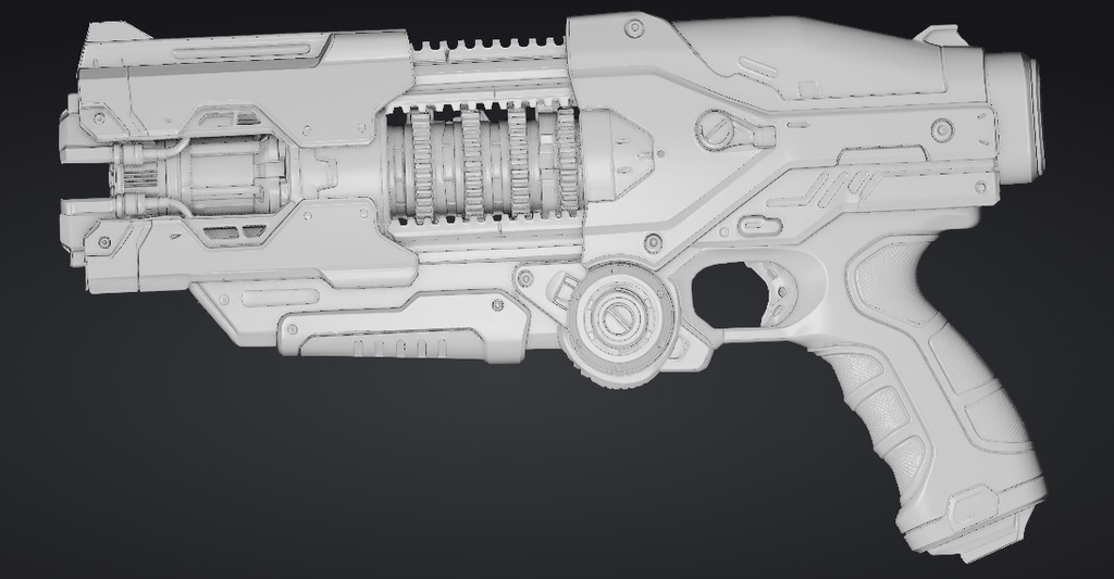 【3Dプリント】コスプレ用オリジナル武器・銃_010/ Cosplay Original Weapon Gun 010