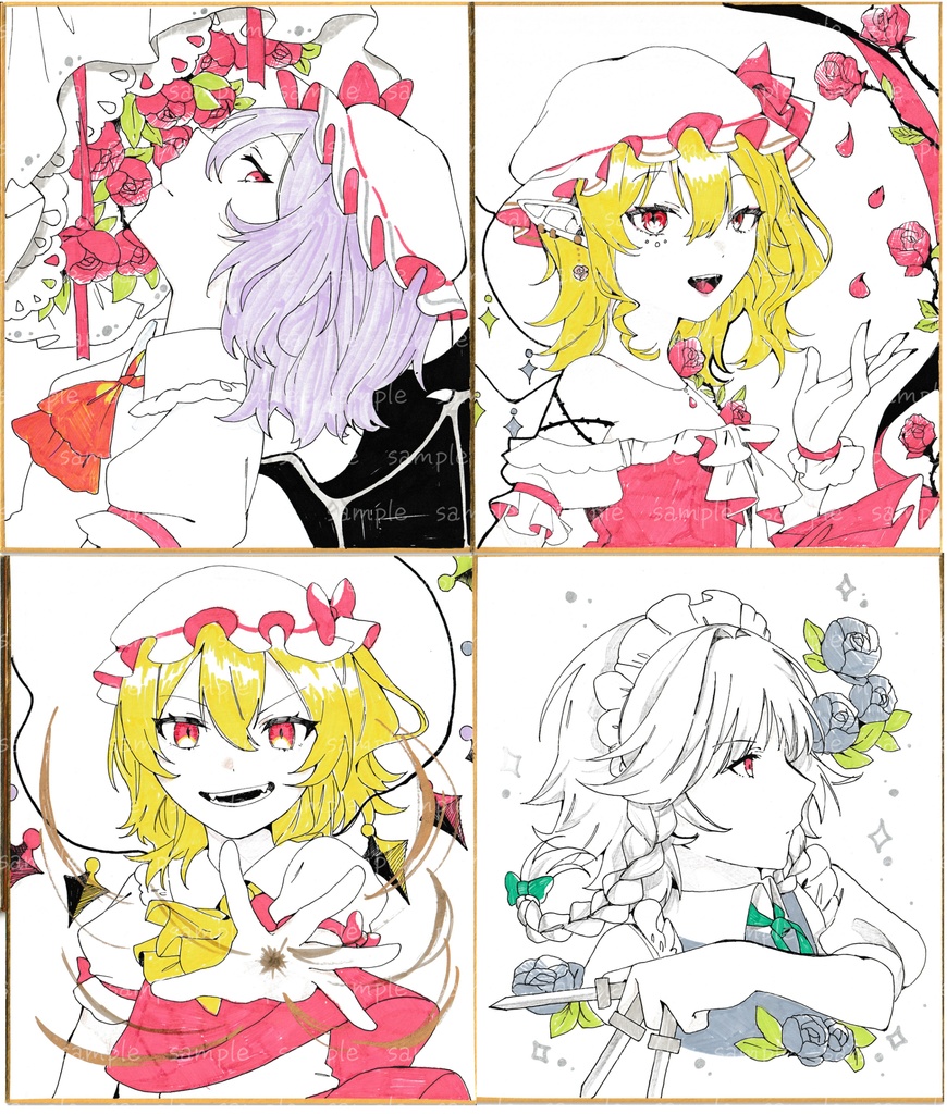 🌟大色紙原画4種🌟