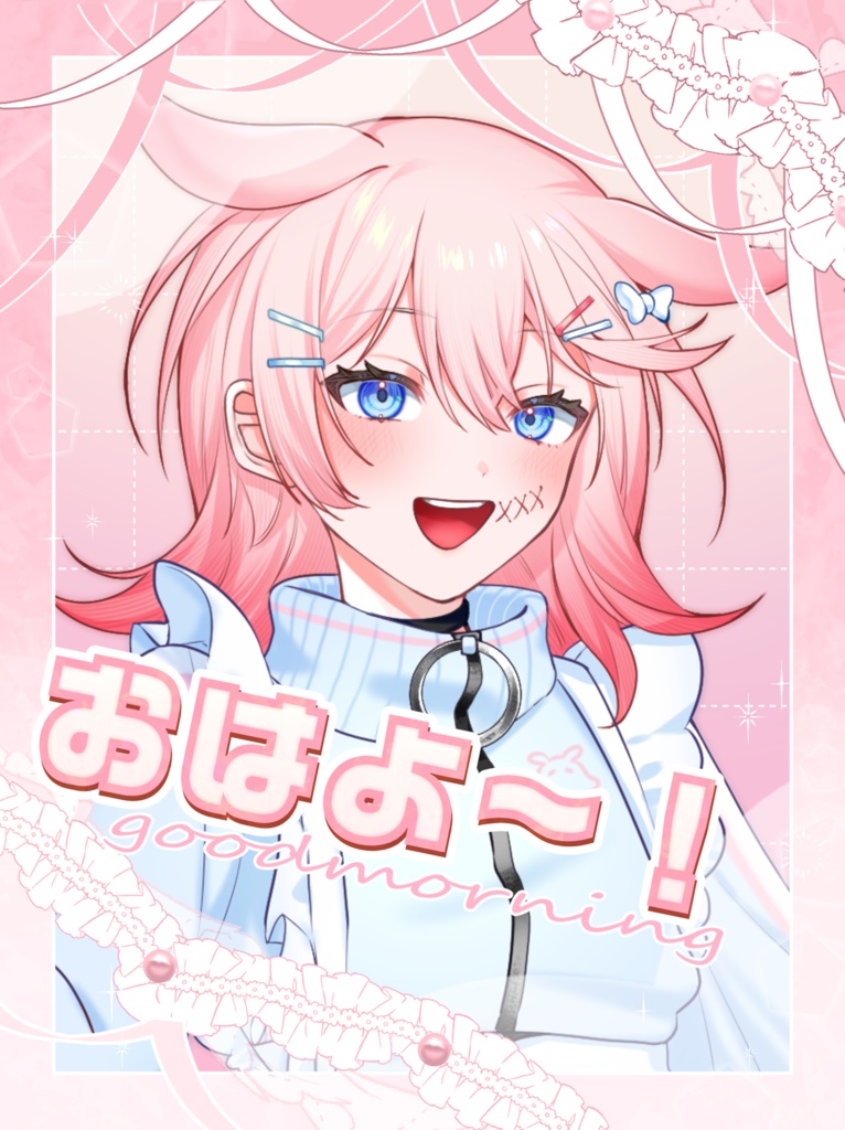 ✨無料✨　おはV・ディスプレイ用パステル素材！